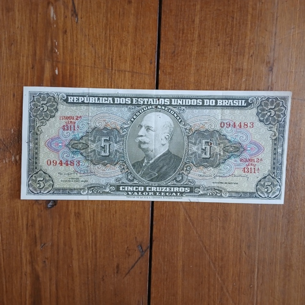 🇧🇷☕️ Brazil Cruzeiros Banknote Currency Paper Money Brazilian Vintage 💴🇧🇷